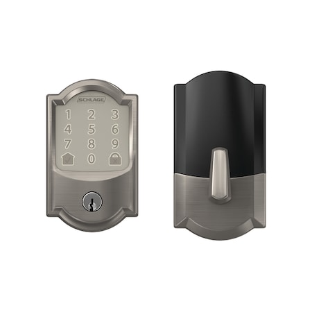 Schlage Schlage Encode Satin Nickel Metal Wifi Deadbolt BE489WBVCAM619